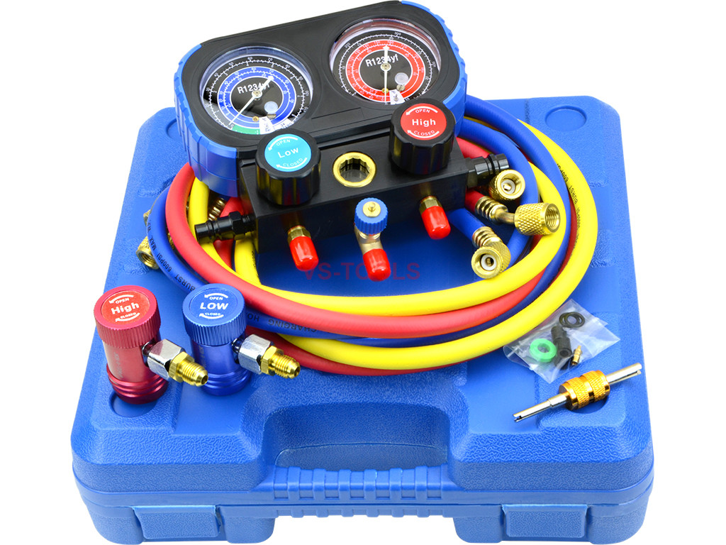 Ac Manifold Gauge Set R Yf Refrigerant Charging Hvac Diagnostic